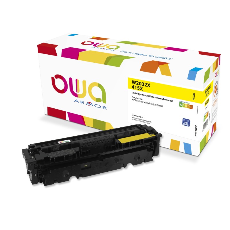 OWA Armor toner pro HP Laserjet M 450, 454, 455, 470, 479 6 000 Stran, W2032X, žlutá/yellow
