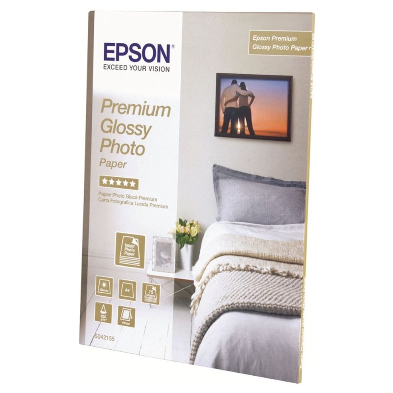 EPSON Premium Glossy Photo Paper A4 15 listů