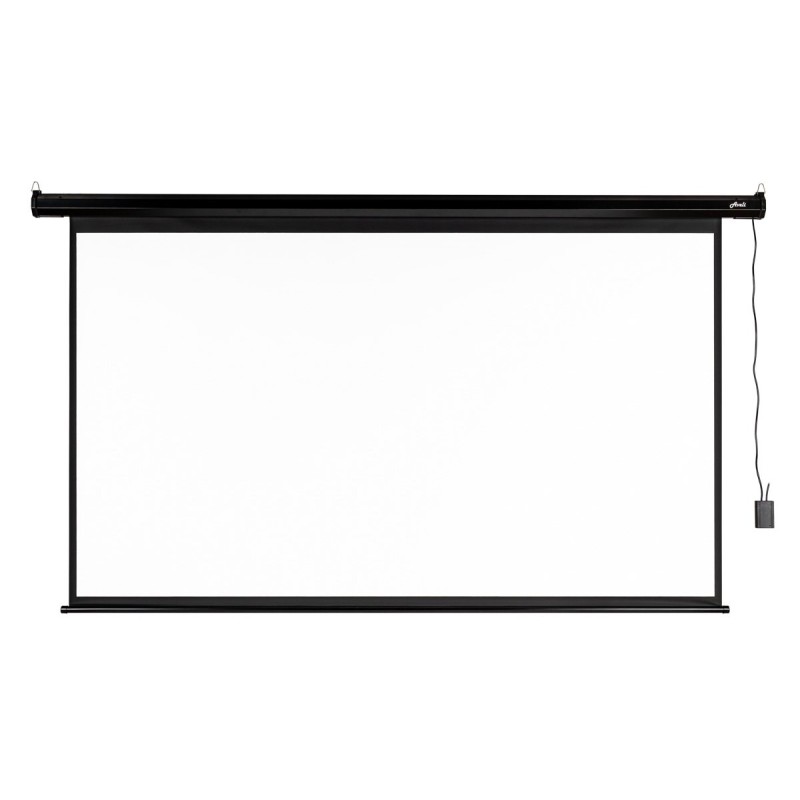 Elektrické projekční plátno AVELI, 221x125 (16:9) 100", černý tubus