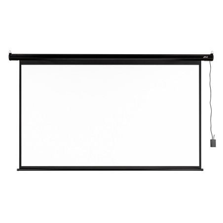 Elektrické projekční plátno AVELI, 221x125 (16:9) 100", černý tubus