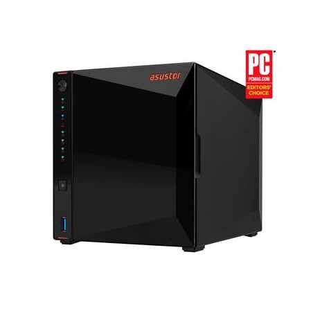 Asustor NAS Nimbustor 4 AS5304T / 4x 2,5"/3,5" SATA III/ Intel Celeron J4105 1.5 GHz/ 4GB/ 2x 2.5 GbE/ 3x USB 3.0/ HDMI