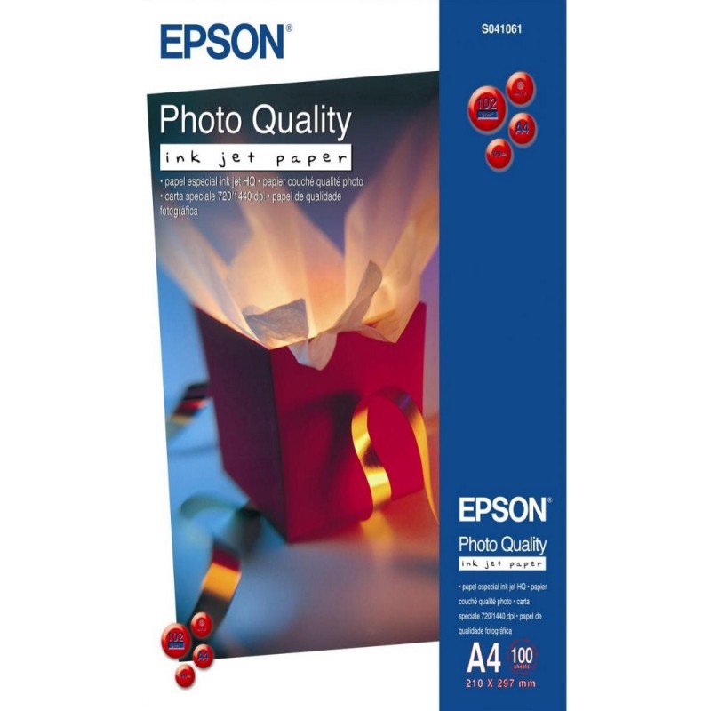 EPSON Paper A4 Photo Quality Ink Jet ( 100 sheets )