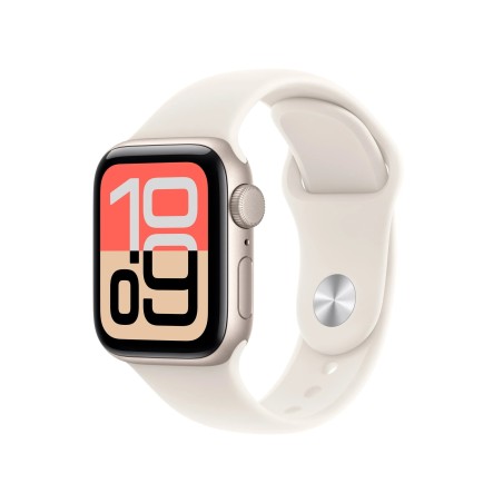 Apple Watch SE 3 GPS 40mm Starlight Aluminium Case with Starlight Sport Band - S/M