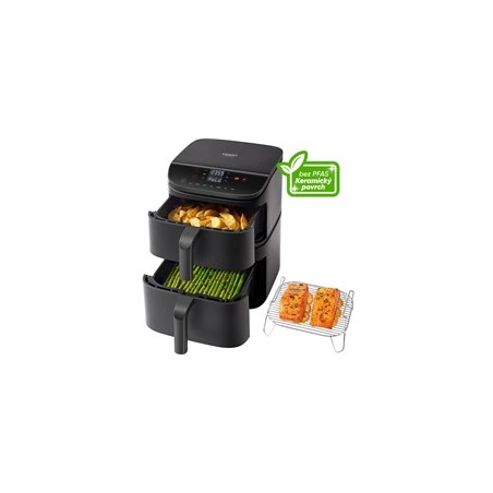 Cosori Turbo Tower horkovzdušná fritéza 10,8 L, keramika, černá