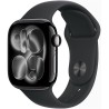 Apple Watch Series 11 GPS 42mm Jet Black Aluminium Case with Black Sport Band - S/M