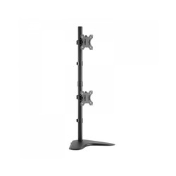 DUAL STACK MONITOR DESK STAND/13-32IN TILT SWIVEL ROTATE