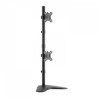 DUAL STACK MONITOR DESK STAND/13-32IN TILT SWIVEL ROTATE