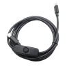 PremiumCord USB napájecí kabel s vypínačem, USB-C male - USB-C male,1m černá