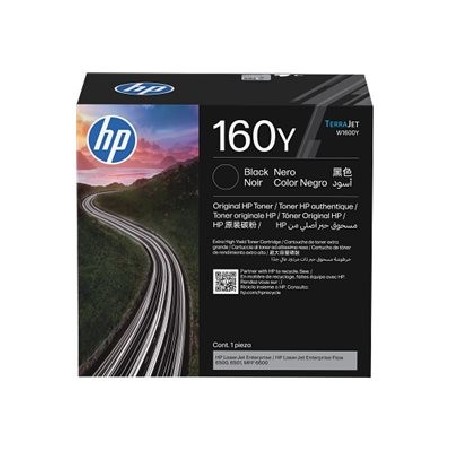HP originální toner W1600Y, HP160Y, black, 38000str.