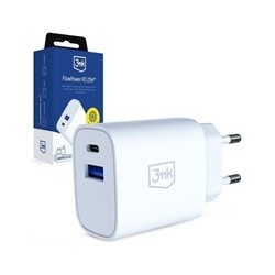 3mk FlowPower 25W 1A1C PD QC4+ White