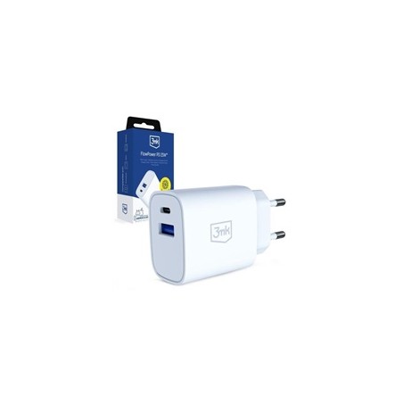 3mk FlowPower 25W 1A1C PD QC4+ White
