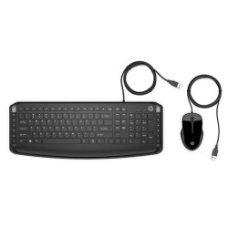 HP HP 200 Sada klávesnice drátová (USB) CZ, černá s optickou myší, klasická