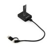 GEMBIRD dokovací stanice pro stolní počítače DD-U3M2, USB-C, M.2 SATA, NVMe SSD, černá