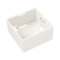 Solarix Krabice/box na omítku pro zásuvky bílý