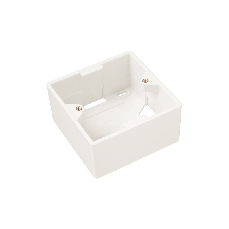 Solarix Krabice/box na omítku pro zásuvky bílý