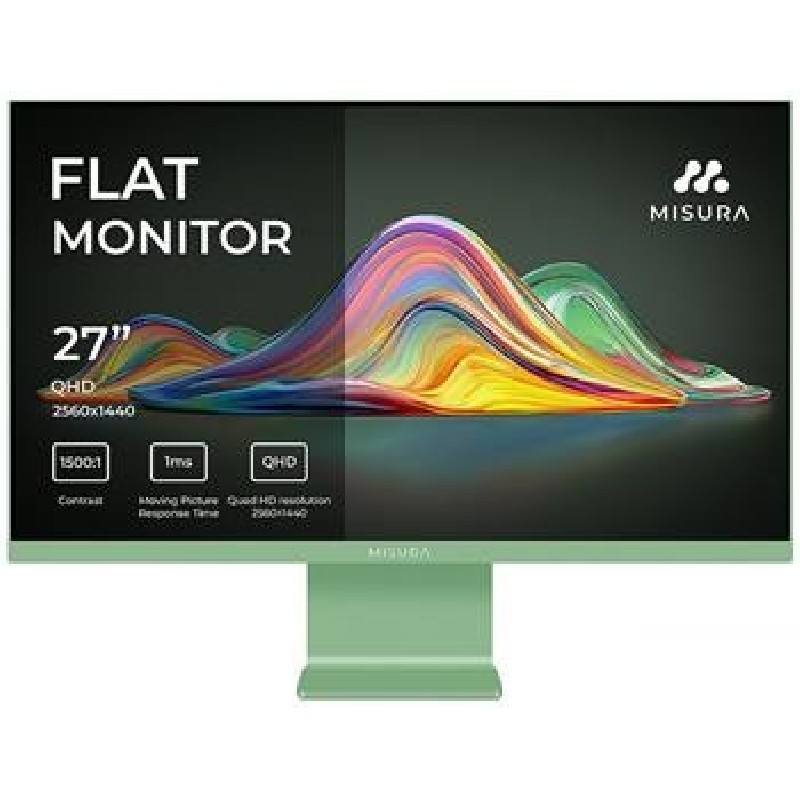 MISURA 27" LED VIVA P26M2741QKAP01/ IPS/ 2560x1440 (QHD)/ 1ms/ 350 cd/m2/ 1500:1/ HDMI/ DP/ USB-C/ pistáciově zelená