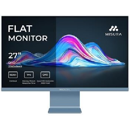 MISURA 27" LED VIVA P26M2741QKAB01/ IPS/ 2560x1440 (QHD)/ 1ms/ 350 cd/m2/ 1500:1/ HDMI/ DP/ USB-C/ mlhavě modrý