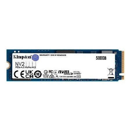 Kingston NV2 - SSD - 500 GB - interní - M.2 2280 - PCIe 4.0 x4 (NVMe) - pro Intel Next Unit of Computing 12 Pro Kit - NUC12WSKi5