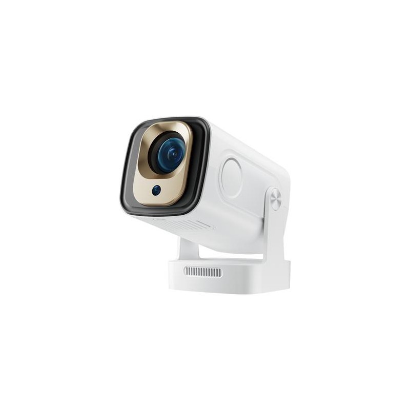 HELMER chytrý přenosný projektor SP 700/ Full HD/ 400 ANSI lm/ HDMI/ USB/ BT/ Wi-Fi/ Auto Focus/ Repro/ Android 13/ bíl