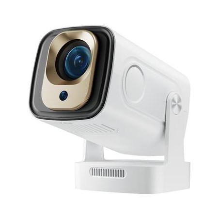 HELMER chytrý přenosný projektor SP 700/ Full HD/ 400 ANSI lm/ HDMI/ USB/ BT/ Wi-Fi/ Auto Focus/ Repro/ Android 13/ bíl