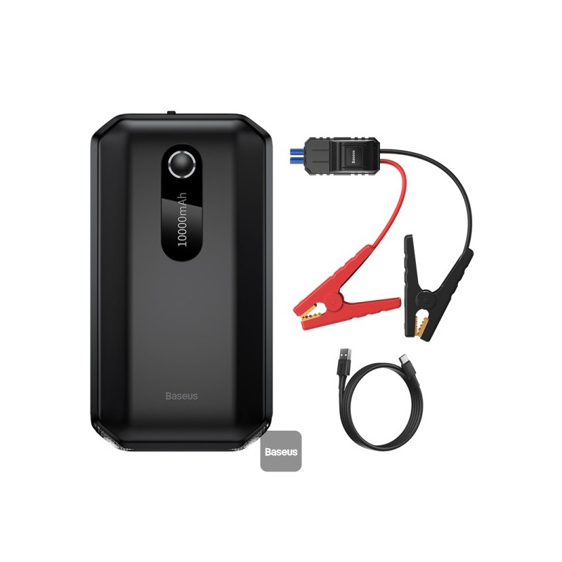 Baseus power banka Super Energy Air 10000 mAh se startovacími kabely černá