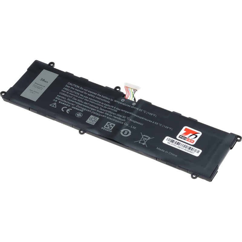 Baterie T6 Power pro Dell Venue 11 Pro 7140, 5130mAh, 38Wh, 2cell, Li-pol