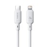 Baseus Rychlonabíjecí kabel Silky USB-C/Lightning 1m 20W bílý