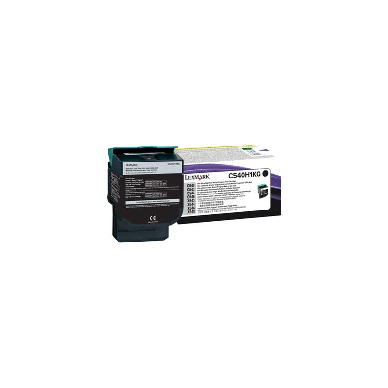 Lexmark originální toner C540H1KG, black, 2500str., high capacity, return