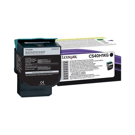 Lexmark originální toner C540H1KG, black, 2500str., high capacity, return