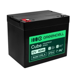 Greencell AGM VRLA 12V 80Ah maintenance-free baterie pro UPS, (260x168x216mm)