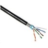 BAZAR - FTP kabel LYNX Cat5E, drát, dvojitý venkovní PE+PVC, černý, 305m cívka - poškozený obal