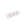 Prodlužovací kabel Lanberg PS0, 3 zásuvky, 1,5m, bílá