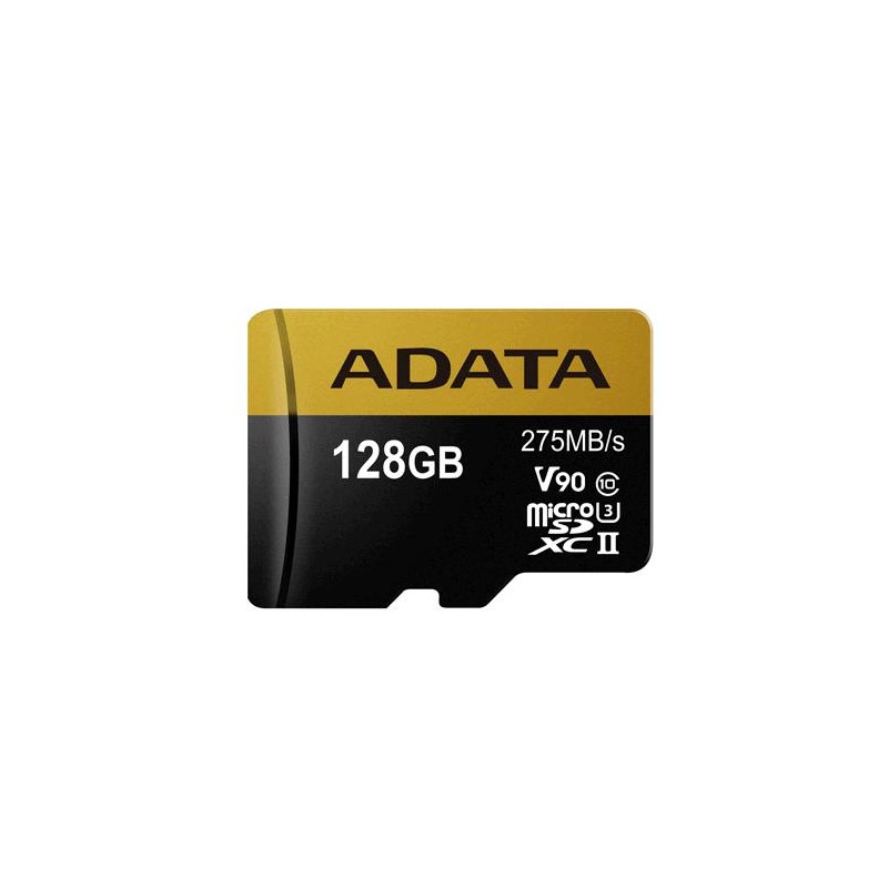 Adata/micro SDXC/128GB/275MBps/UHS-II U3 / Class 10/+ Adaptér