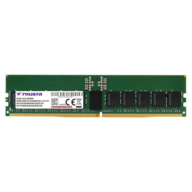64GB DDR5-6400MHz ADATA TRUSTA CL52 ECC Reg