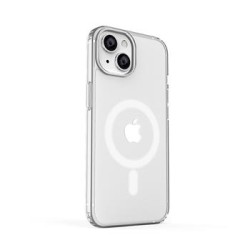 ER POWER Silikonový kryt CARNEVAL SNAP pro iPhone 14 s MagSafe - bílá