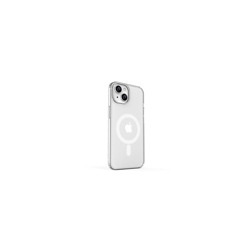 ER POWER Silikonový kryt CARNEVAL SNAP pro iPhone 14 s MagSafe - bílá