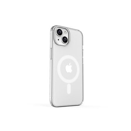 ER POWER Silikonový kryt CARNEVAL SNAP pro iPhone 14 s MagSafe - bílá