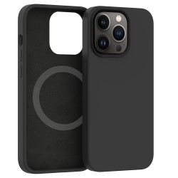ER POWER Silikonový kryt CARNEVAL SNAP pro iPhone 14 Pro s MagSafe - Černá