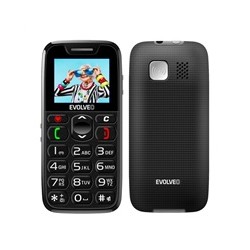 EVOLVEO EasyPhone, mobilní telefon pro seniory s nabíjecím stojánkem, černý