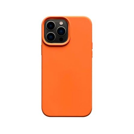 ER POWER Silikonový kryt CARNEVAL SNAP pro iPhone 14 Pro s MagSafe - oranžová