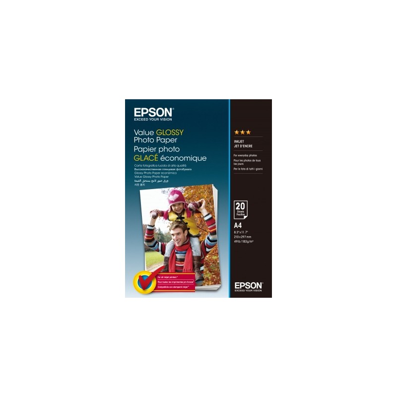 EPSON Value Glossy Photo Paper A4 20 sheet