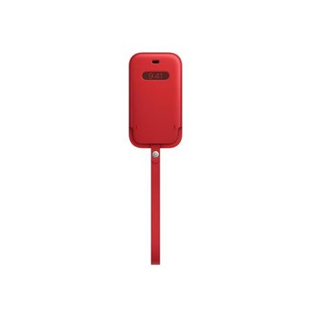 iPhone 12 mini Leather Sleeve wth MagSafe RED