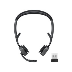SHOKZ OPENMEET2 UC + USB-A ADPT/HEADSET AI-POWERED NC MIC/DONGLE