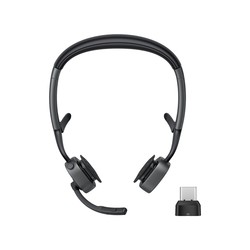 SHOKZ OPENMEET2 UC + USB-C ADPT/HEADSET AI-POWERED NC MIC/DONGLE
