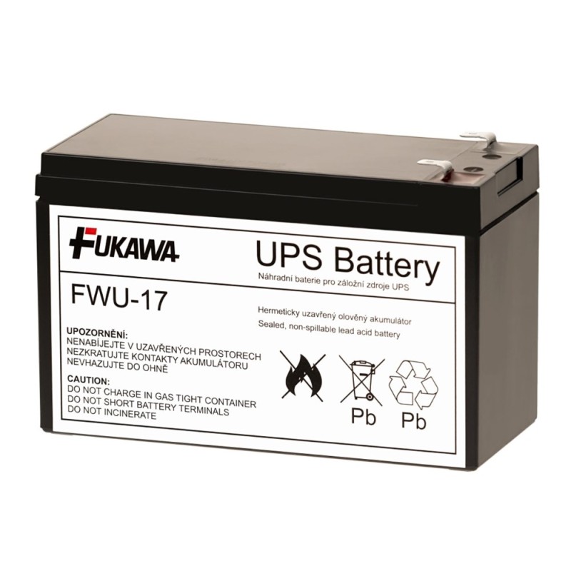 Baterie - FUKAWA FWU-17 náhradní baterie za RBC17 (12V/9Ah), životnost 5let