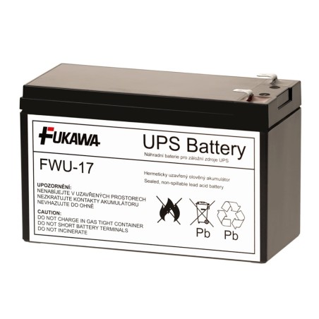 Baterie - FUKAWA FWU-17 náhradní baterie za RBC17 (12V/9Ah), životnost 5let