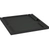 TRITON Police s perforací 19", 1U/550mm, nosnost 80kg, černá