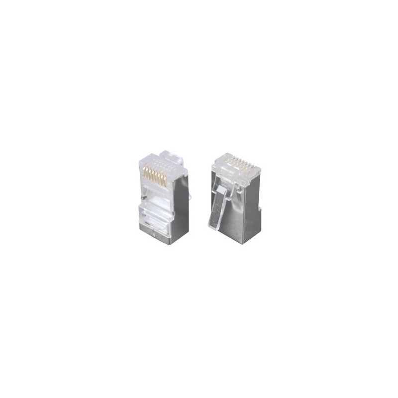 Solarix Konektor RJ45 CAT5E STP 8p8c stíněný neskládaný na drát / 100 ks