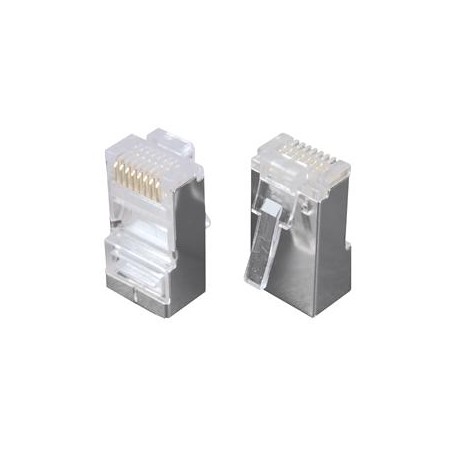 Solarix Konektor RJ45 CAT5E STP 8p8c stíněný neskládaný na drát / 100 ks