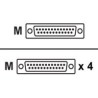 High Density 4-Port EIA-232 Male Cable
